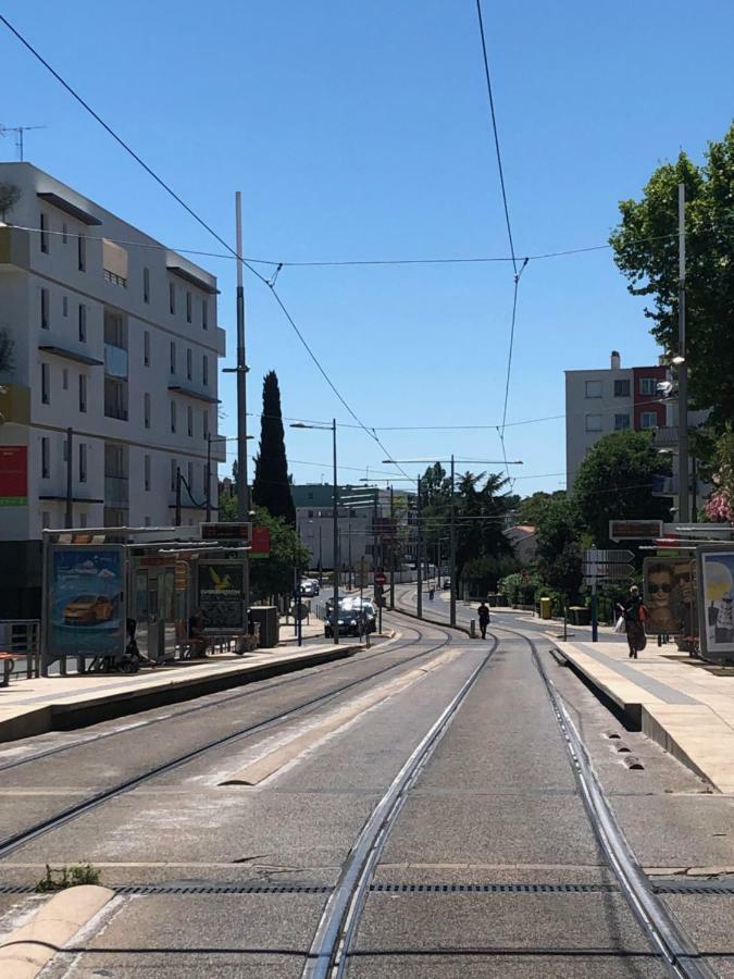 Appartement Mimosa, tram 2, parking Montpellier Bagian luar foto
